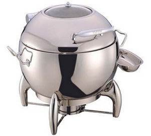Round Soup Station Stainless Steel Kitchenware With 11.0L Bucket