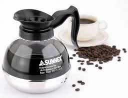 Sunnex ก๊อกน้ำด้านล่างขวดกาแฟแก้วกาต้มน้ำสแตนเลส Cookwares