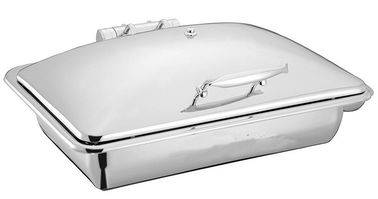 Stainless Steel Chafing Dish Hydraulic Lid 9.0Ltr Food Pan Buffet Cookwares Electric or Sterno Heat Source