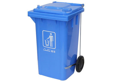 เท้าเหยียบด้านข้างถังขยะพลาสติกถังขยะป้องกันสิ่งแวดล้อมขนาด 60L 100L 120L 240L