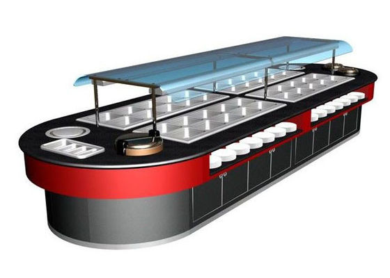 อุปกรณ์บุฟเฟต์เชิงพาณิชย์ 400 ลิตร พร้อมไฟอุ่นสำหรับครัว ไม้เรียบ ร้อน 7 กิโลวัตต์