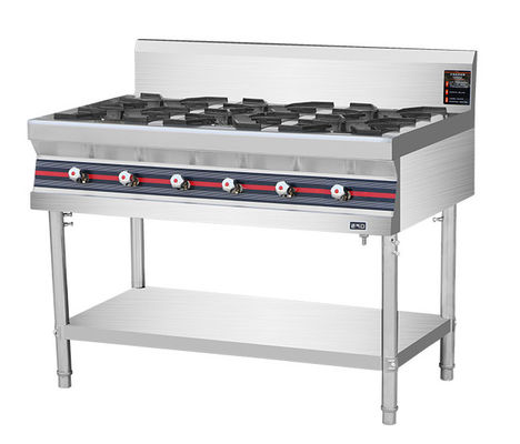 ประเภทพื้น 40KW เตาอบครัวแก๊สพาณิชย์ 4-8 เตาเผา