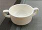4 &amp;#39;&amp;#39; สีขาววางซ้อน Porcelain Soup ชาม Porcelain China ชุดอาหารค่ำน้ำหนัก 259g
