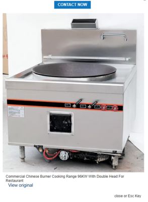Commercial Chinese Burner Cooking Range
